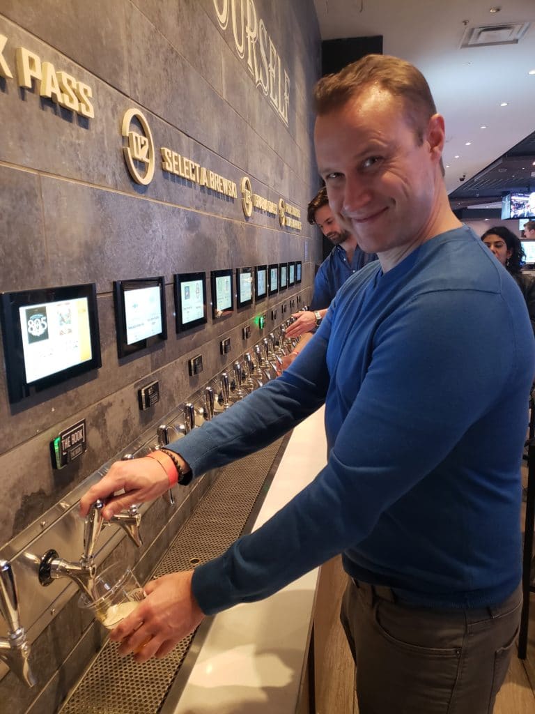 PourMyBeer technology at the Linq