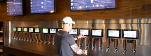 PourMyBeer Beverage Wall at Tap Society