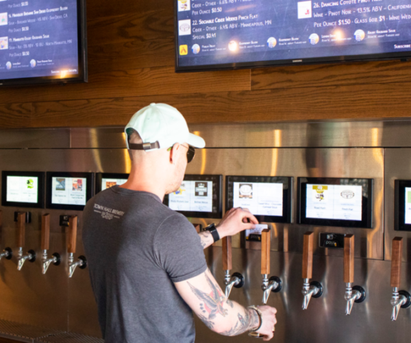 PourMyBeer Beverage Wall at Tap Society