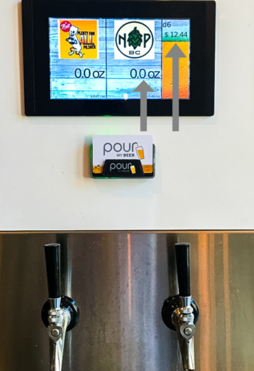 PourMyBeer shows ounces and price in real time