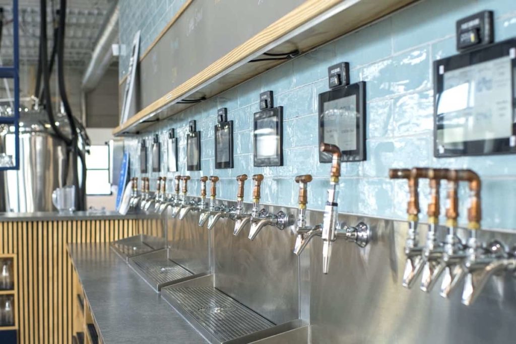 COVA Brewing Company self-pour beverage wall