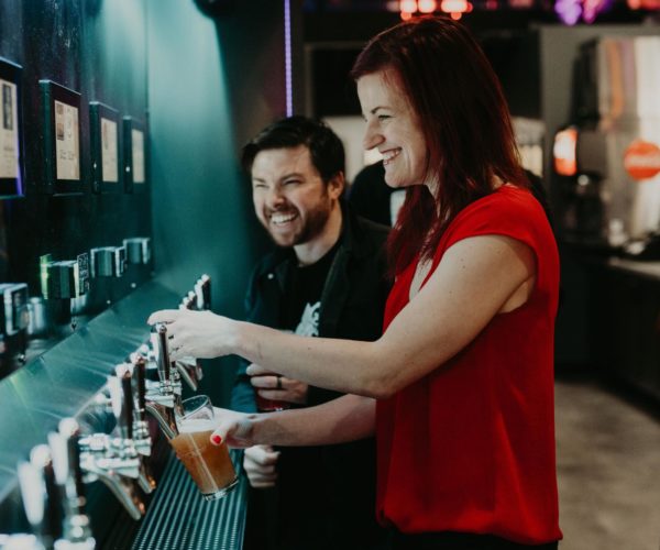 Self-pour smiles