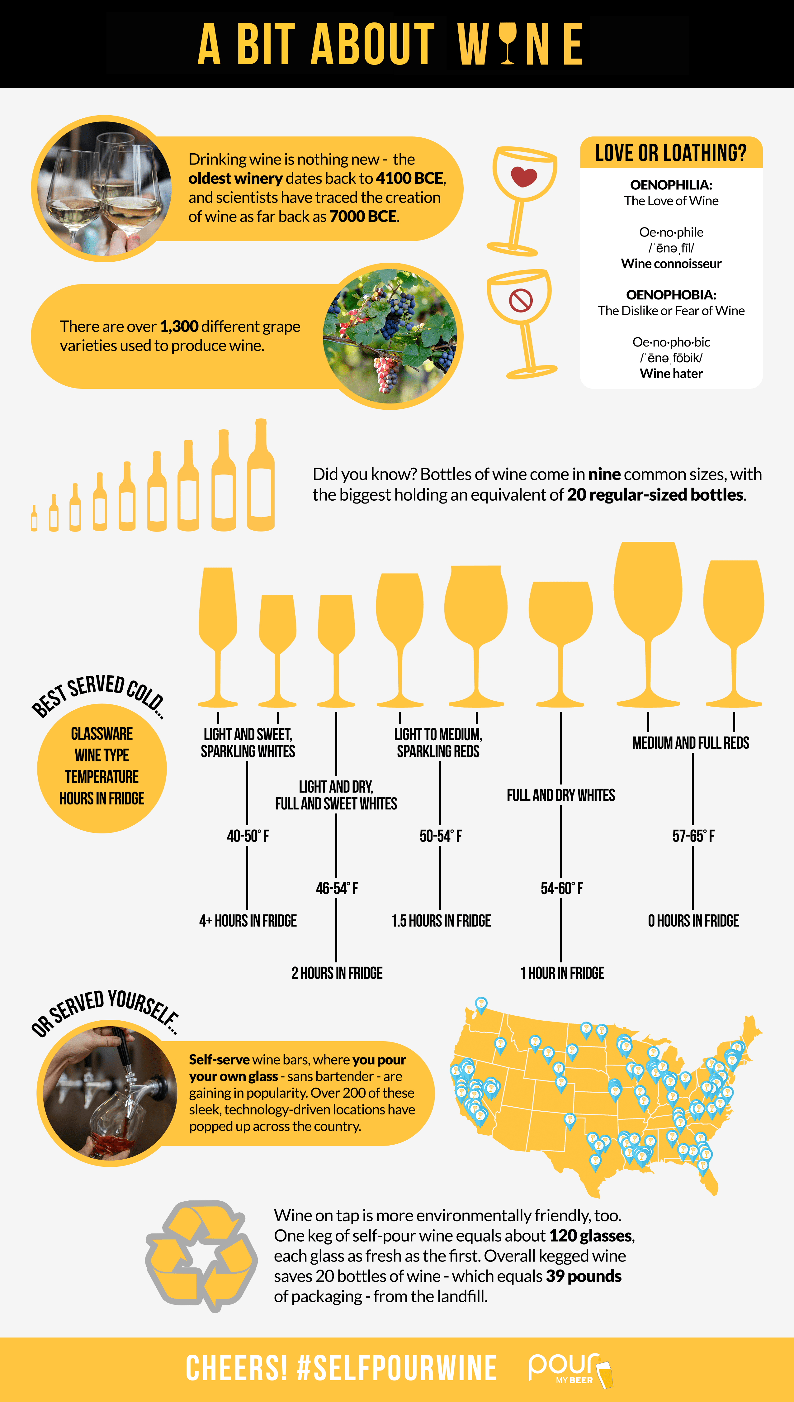 PourMyBeer self-pour wine infographic