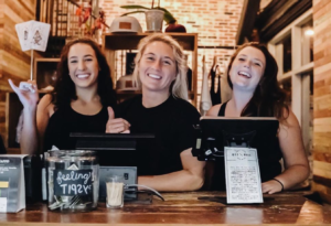 Staff trained at checkout for self-pour beer wall