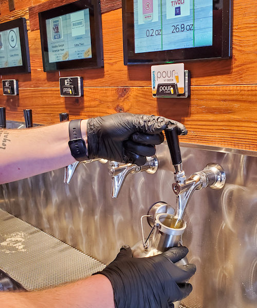 Sanitized & Clean Tap on Beer Wall