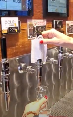 Tapkin pourmybeer beverage wall