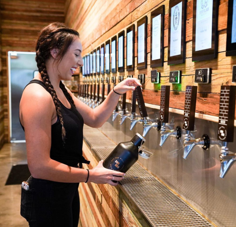 off the wall growler pour in Hawaii