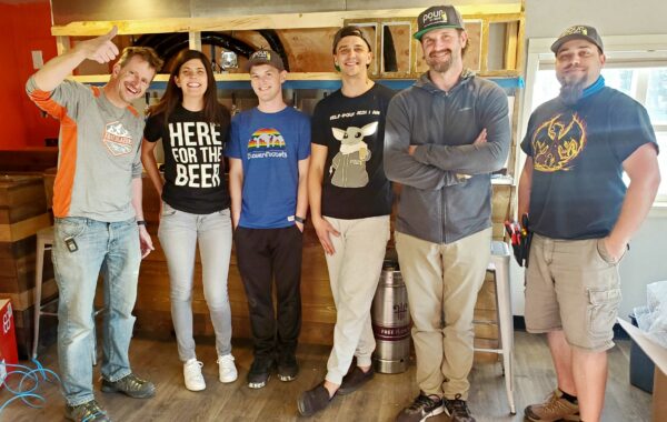 Kevin owner of Trails End Taprooms with PMB crew