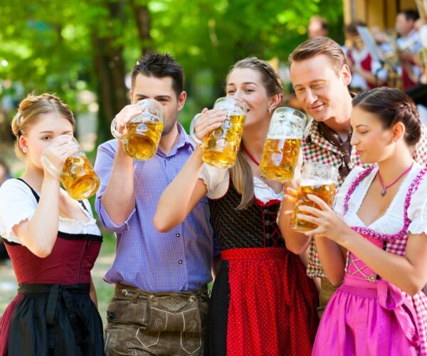 Traditional Lederhosen at Oktoberfest