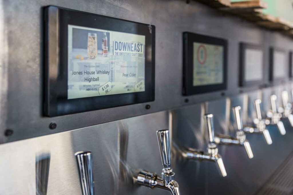 PourMyBeer taps at Golden Mill