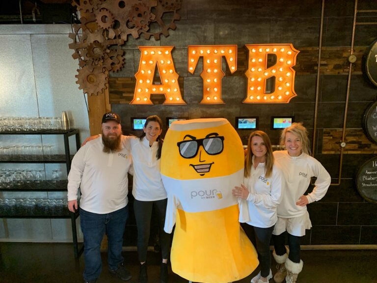 PourMyBeer Team with Hoppy at Lunch and Learn Workshop at District Brew Yards